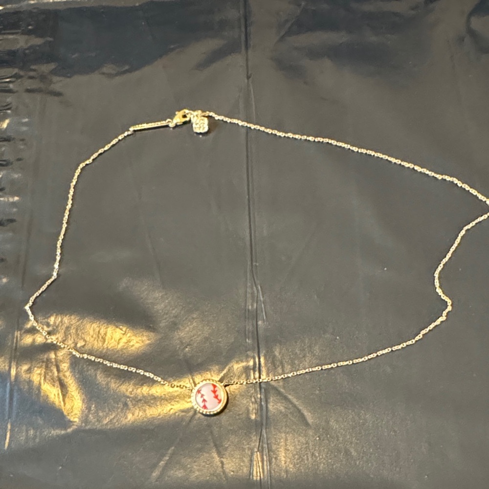 KENDRA SCOTT BASEBALL NECKLACE